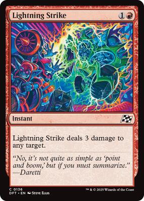 Lightning Strike card from Aetherdrift