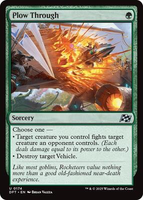 Plow Through card from Aetherdrift