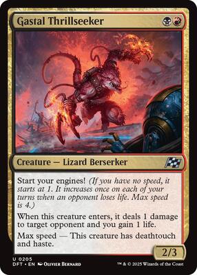 Gastal Thrillseeker card from Aetherdrift