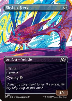 Skybox Ferry (Borderless) card from Aetherdrift