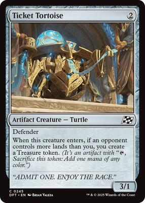 Ticket Tortoise card from Aetherdrift