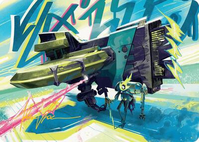 Salvation Engine Art Card (Gold-Stamped Signature) card from Art Series: Aetherdrift