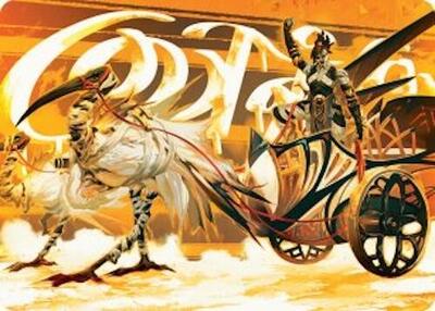 Skyseer's Chariot Art Card card from Art Series: Aetherdrift