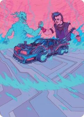 Demonic Junker Art Card card from Art Series: Aetherdrift