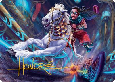 Gilded Ghoda Art Card (Gold-Stamped Signature) card from Art Series: Aetherdrift