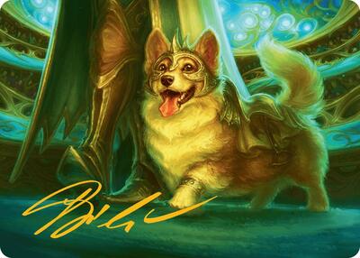 District Mascot Art Card (30/54) (Gold-Stamped Signature) card from Art Series: Aetherdrift
