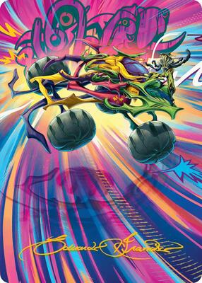 Thunderous Velocipede Art Card (Gold-Stamped Signature) card from Art Series: Aetherdrift