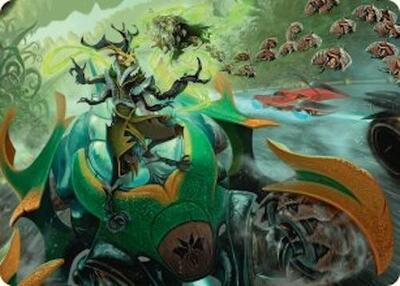Aatchik, Emerald Radian Art Card (15/54) card from Art Series: Aetherdrift