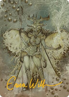Aatchik, Emerald Radian Art Card (6/54) (Gold-Stamped Signature) card from Art Series: Aetherdrift