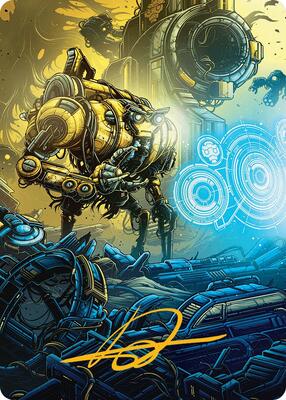 Mendicant Core, Guidelight Art Card (1/54) (Gold-Stamped Signature) card from Art Series: Aetherdrift