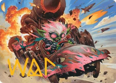 Redshift, Rocketeer Chief Art Card (Gold-Stamped Signature) card from Art Series: Aetherdrift
