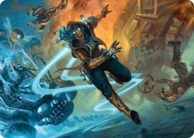 Sita Varma, Masked Racer Art Card card from Art Series: Aetherdrift