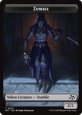 Zombie (0003) // Pilot Double-Sided Token card from Aetherdrift