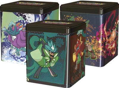 Pokemon Stacking Tins: Treasures of Ruin, Paradox Pokemon, Ogerpon [Set of 3] card from Miscellaneous Cards & Products