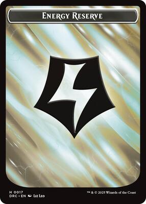Energy Reserve // Energy Reserve Double-Sided Token card from Commander: Aetherdrift