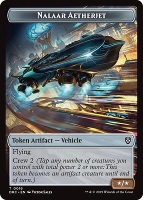 Nalaar Aetherjet // Treasure Double-Sided Token card from Commander: Aetherdrift