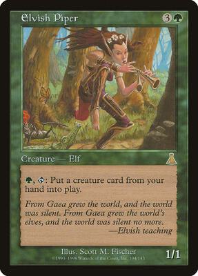 Elvish Piper card from Urza's Destiny
