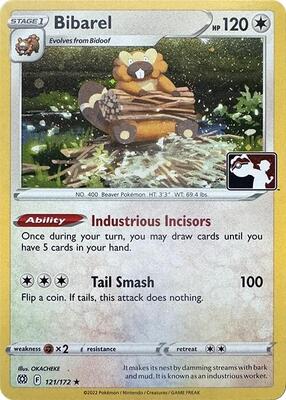 Bibarel - 121/172 (Cosmos Holo) card from Prize Pack Series Cards