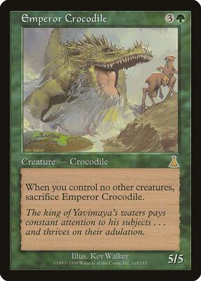 Emperor Crocodile card from Urza's Destiny