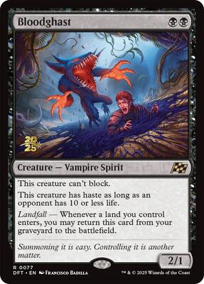 Bloodghast card from Prerelease Cards