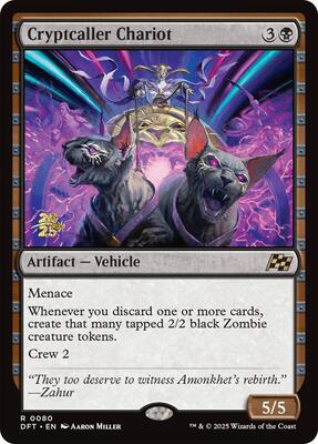 Cryptcaller Chariot card from Prerelease Cards