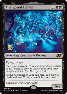 The Speed Demon card from Prerelease Cards
