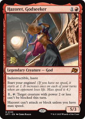Hazoret, Godseeker card from Prerelease Cards