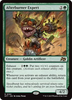 Afterburner Expert card from Prerelease Cards