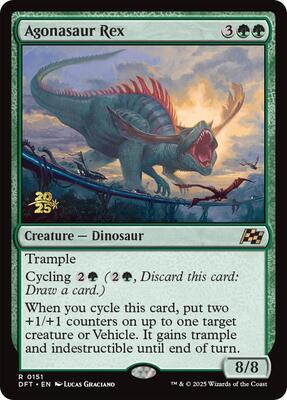 Agonasaur Rex card from Prerelease Cards