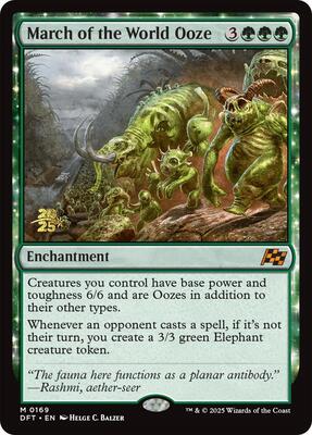 March of the World Ooze card from Prerelease Cards