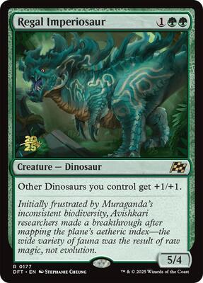 Regal Imperiosaur card from Prerelease Cards