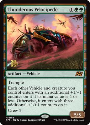 Thunderous Velocipede card from Prerelease Cards