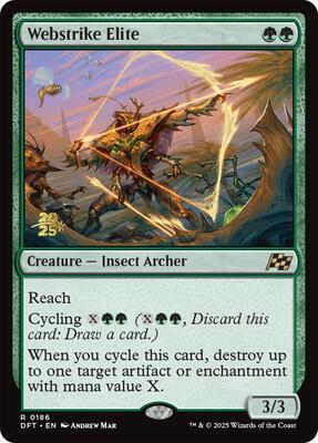 Webstrike Elite card from Prerelease Cards