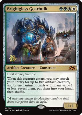 Brightglass Gearhulk card from Prerelease Cards