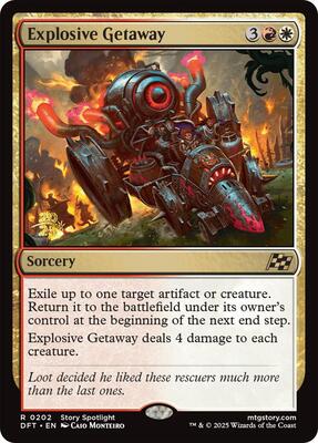 Explosive Getaway card from Prerelease Cards