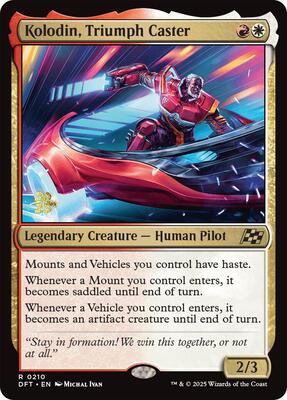 Kolodin, Triumph Caster card from Prerelease Cards