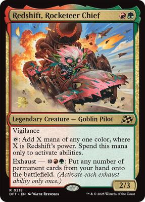 Redshift, Rocketeer Chief card from Prerelease Cards