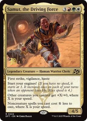 Samut, the Driving Force card from Prerelease Cards