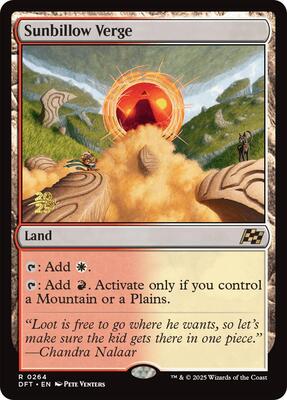 Sunbillow Verge card from Prerelease Cards
