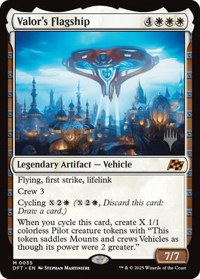 Valor's Flagship card from Promo Pack: Aetherdrift