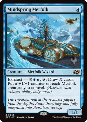 Mindspring Merfolk card from Promo Pack: Aetherdrift