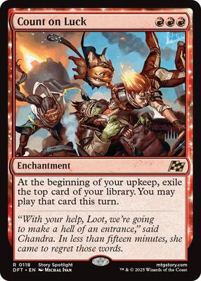 Count on Luck card from Promo Pack: Aetherdrift