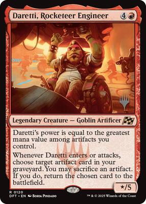 Daretti, Rocketeer Engineer card from Promo Pack: Aetherdrift