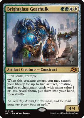 Brightglass Gearhulk card from Promo Pack: Aetherdrift