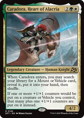 Caradora, Heart of Alacria card from Promo Pack: Aetherdrift