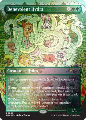 Benevolent Hydra (Rainbow Foil) card from Secret Lair Drop Series