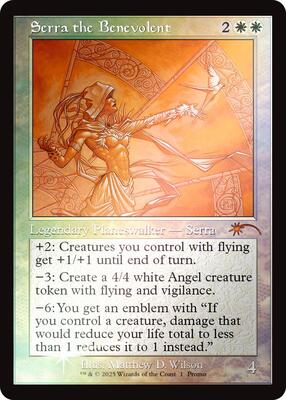 Serra the Benevolent (Retro Frame) card from MagicFest Cards