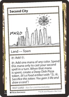 Second City card from Un-Known Event Playtest Cards