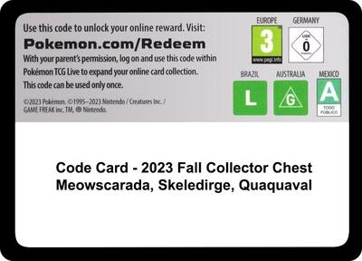 Code Card - Fall 2023 Collector Chest card from Miscellaneous Cards & Products