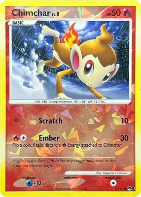 Chimchar (Cracked Ice Holo) card from POP Series 8
